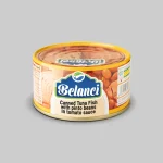Canned tuna with pinto beans in tomato sauce